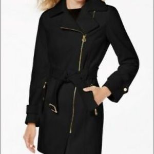 Michael Kors Asymmetrical Belted Coat